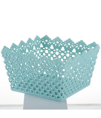 Cestino Quadrato Porta Tutto Oggetti Multiuso In Plastica 21.5x21.5x13 Cm 79475         