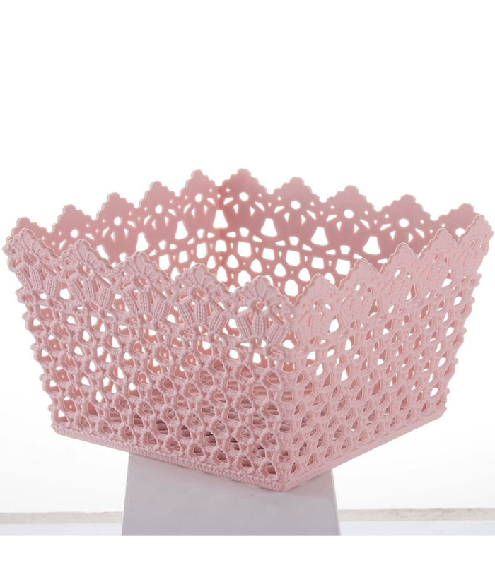 Cestino Quadrato Porta Tutto Oggetti Multiuso In Plastica 21.5x21.5x13 Cm 79475         