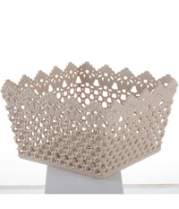 Cestino Quadrato Porta Tutto Oggetti Multiuso In Plastica 21.5x21.5x13 Cm 79475         