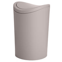 Pattumiera bagno in polipropilene tortora 6 Lt con coperchio basculante