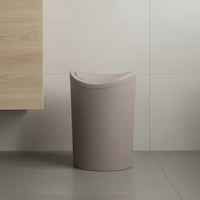 Pattumiera bagno in polipropilene tortora 6 Lt con coperchio basculante