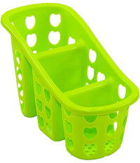 Cestino Scolaposate Scola Portaposate 3 Scomparti Cucina Plastica Colorato Cuori         