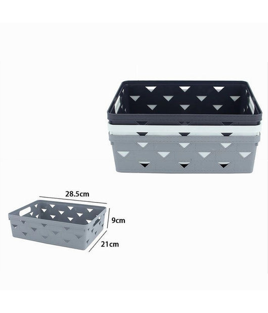 Cesto Cestino Porta Tutto Oggetti Organizzatore Rettangolare 28.5x21x9 Cm 10715         