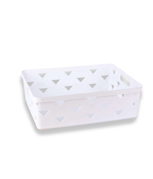 Cesto Cestino Porta Tutto Oggetti Organizzatore Rettangolare 33x25.6x11 Cm 10716         