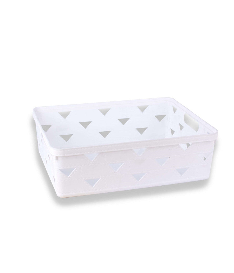 Cesto Cestino Porta Tutto Oggetti Organizzatore Rettangolare 33x25.6x11 Cm 10716         