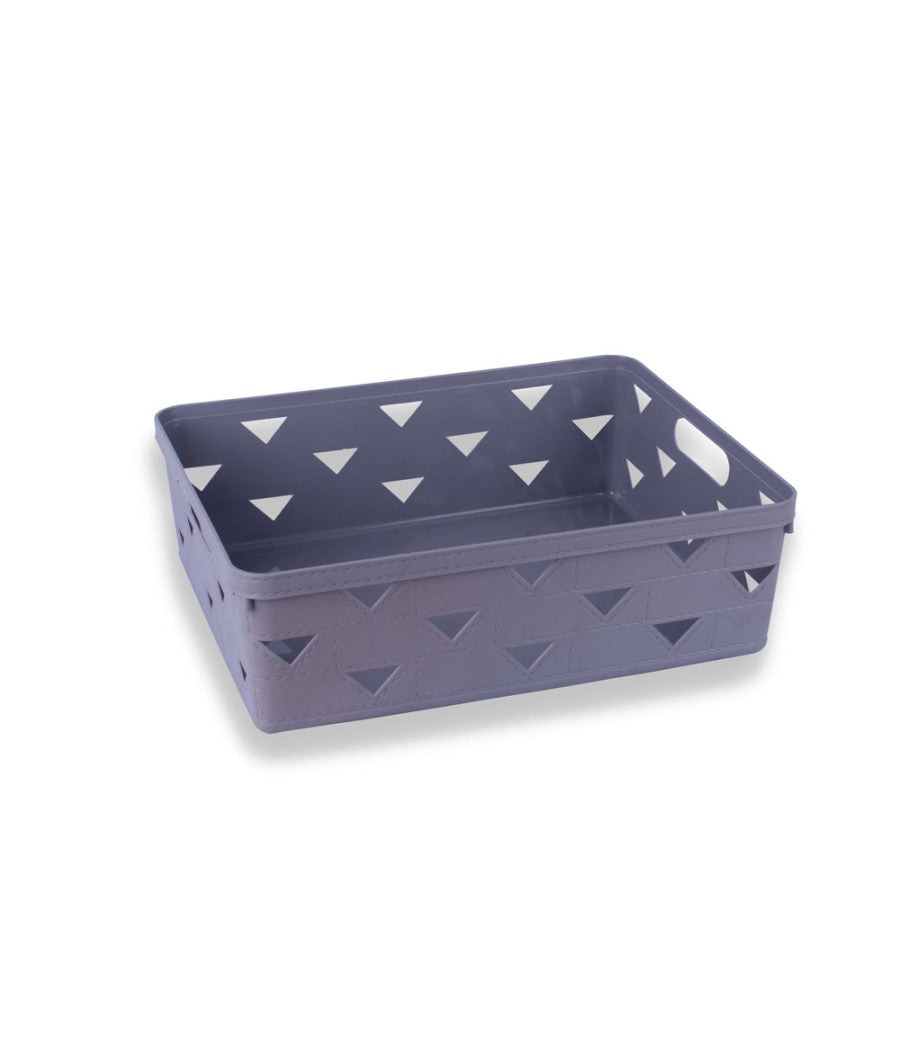 Cesto Cestino Porta Tutto Oggetti Organizzatore Rettangolare 33x25.6x11 Cm 10716         