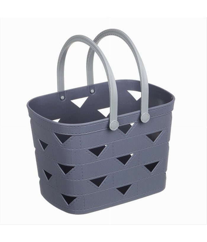 Cesto Cestino Portatutto Oggetti Con Manici 26.5x18x17cm Multiuso Assortiti 10722         