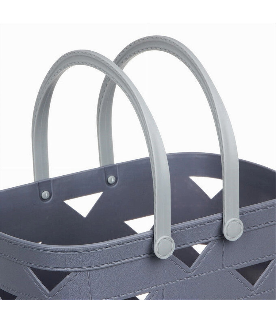 Cesto Cestino Portatutto Oggetti Con Manici 26.5x18x17cm Multiuso Assortiti 10722         