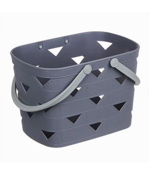 Cesto Cestino Portatutto Oggetti Con Manici 26.5x18x17cm Multiuso Assortiti 10722         