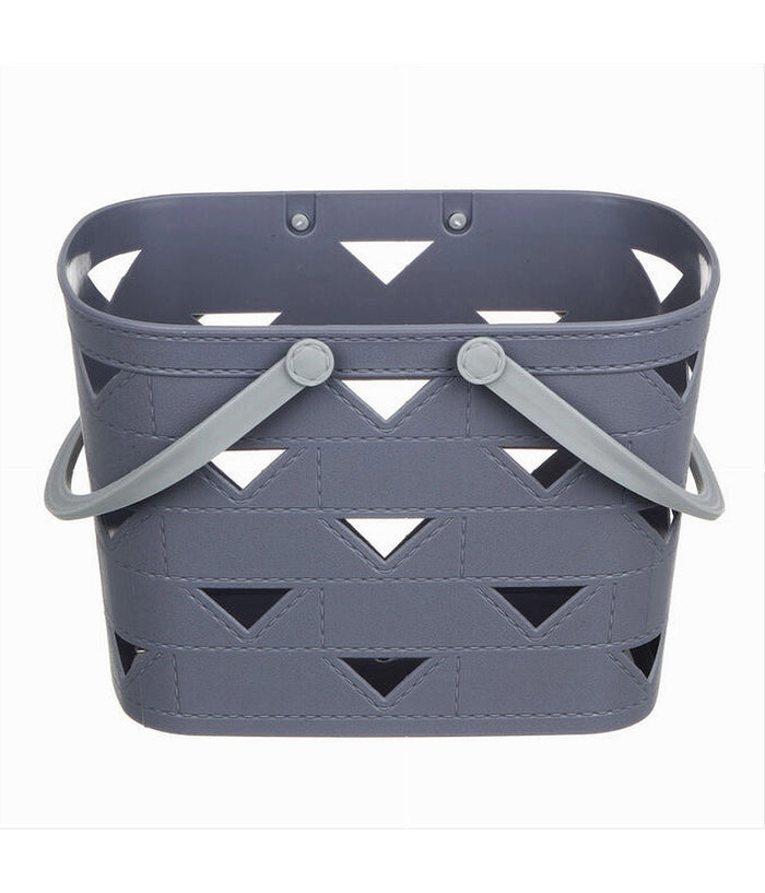 Cesto Cestino Portatutto Oggetti Con Manici 26.5x18x17cm Multiuso Assortiti 10722         