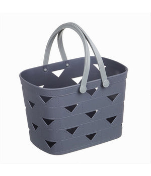 Cesto Cestino Portatutto Oggetti Con Manici 26.5x18x17cm Multiuso Assortiti 10722         