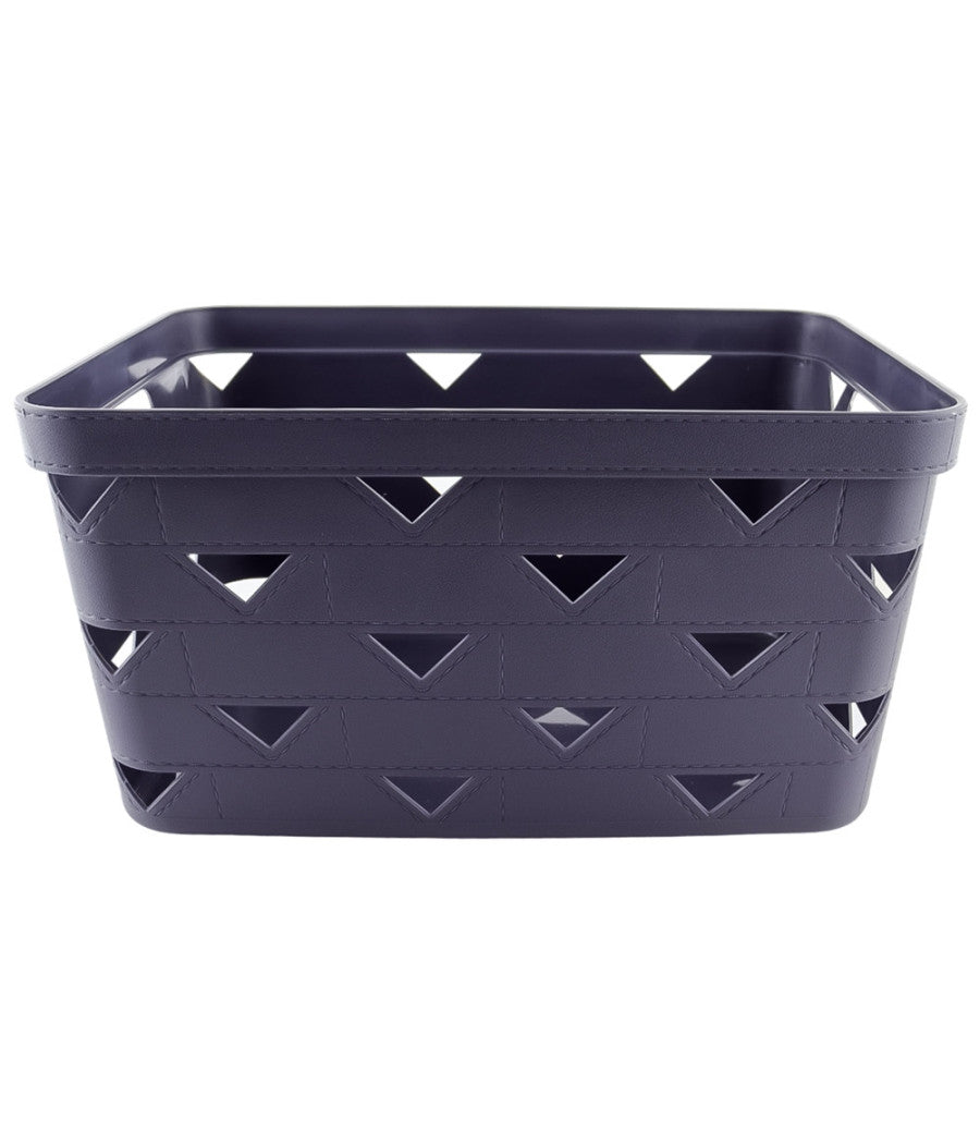 Cesto Cestino Portatutto Oggetti Organizzatore Rettangolare 34x24.6x17.8cm 10720         