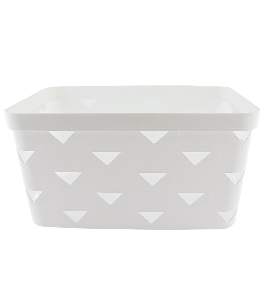 Cesto Cestino Portatutto Oggetti Organizzatore Rettangolare 34x24.6x17.8cm 10720         