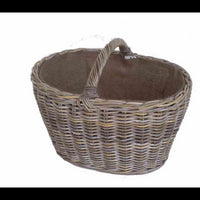 Cesto cloe ovale gr cm64x47h47/37 c/fodera juta