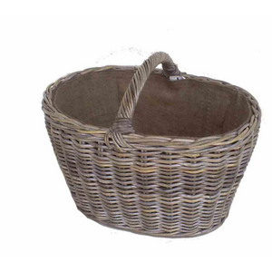 Cesto cloe ovale gr cm64x47h47/37 c/fodera juta