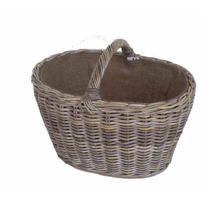 Cesto cloe ovale gr cm64x47h47/37 c/fodera juta