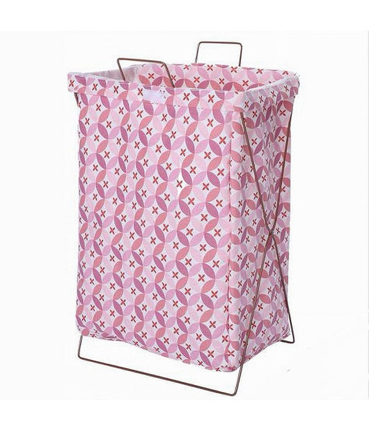 Cesto Contenitore Porta Biancheria Pieghevole Panni Sporchi Bagno 79213 Rosa         