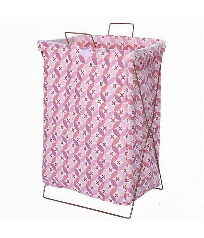 Cesto Contenitore Porta Biancheria Pieghevole Panni Sporchi Bagno 79213 Rosa         