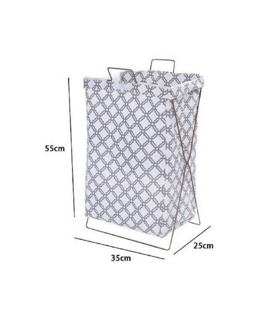 Cesto Contenitore Porta Biancheria Pieghevole Panni Sporchi Bagno 79214         