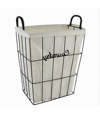 Cesto Contenitore Portabiancheria In Tessuto Con Struttura In Metallo Bagno 10630         