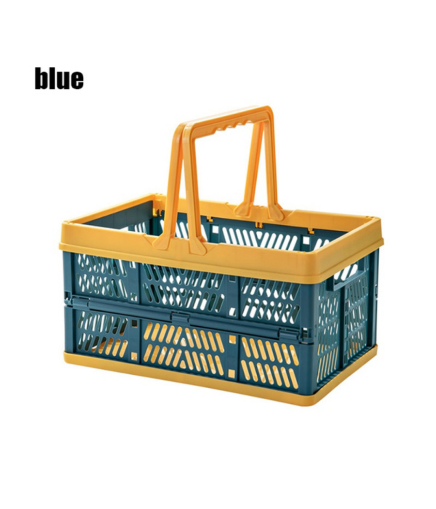 Cesto Contenitori Cestino Portaoggetti Organizer Cassetta Pieghevole Impilabile         