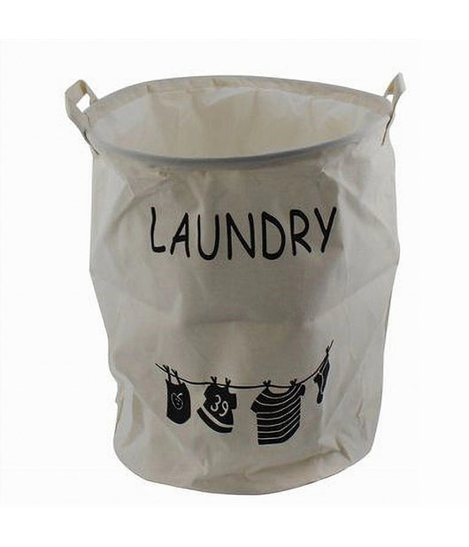 Cesto Porta Biancheria Con Manici Sacca Panni Sporchi Bagno Casa 35 X 45cm 10470         