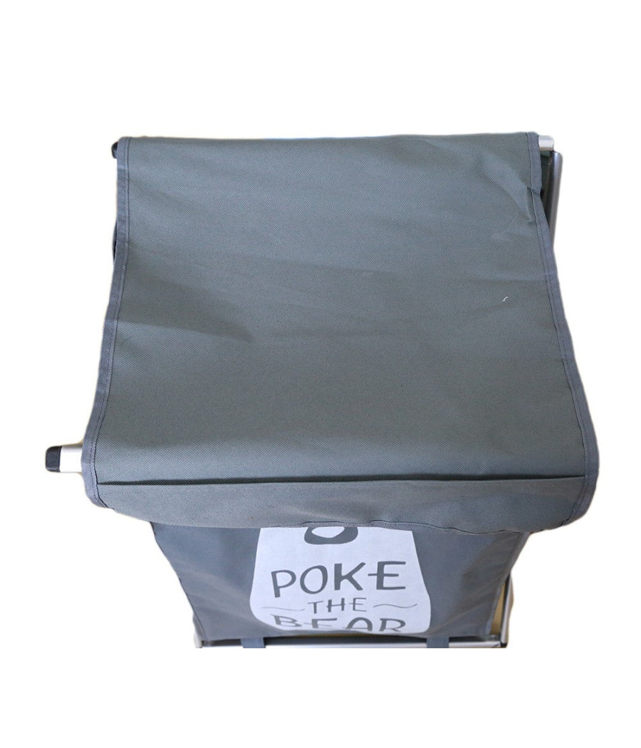 Cesto Porta Biancheria In Tessuto Bagno Lavanderia Porta Pieghevole 65 X 39 X 31 Cm         