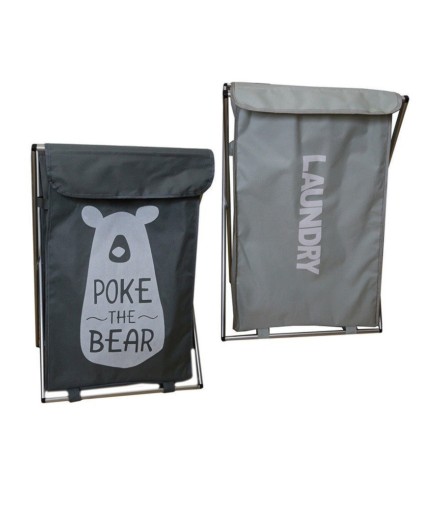 Cesto Porta Biancheria In Tessuto Bagno Lavanderia Porta Pieghevole 65 X 39 X 31 Cm         