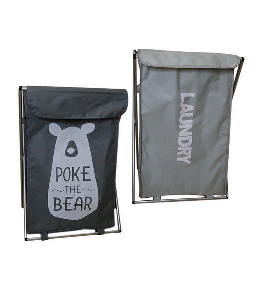 Cesto Porta Biancheria In Tessuto Bagno Lavanderia Porta Pieghevole 65 X 39 X 31 Cm         