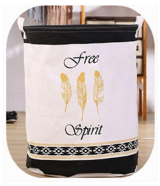 Cesto Porta Biancheria Per Vestiti Sporchi Pieghevole Free Spirit 40x50cm 10475         