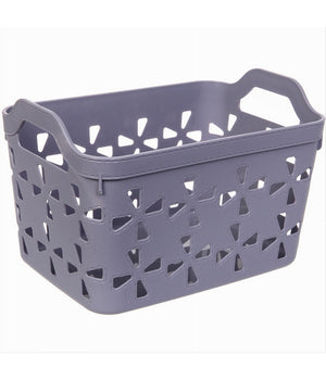 Cesto Porta Oggetti Cestino Porta Tutto Con Maniglie 26x17x17 Cm Assortiti 10725         