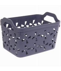 Cesto Porta Oggetti Cestino Porta Tutto Con Maniglie 26x17x17 Cm Assortiti 10725         