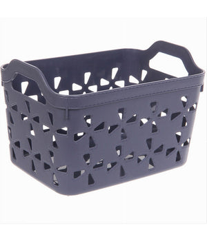 Cesto Porta Oggetti Cestino Porta Tutto Con Maniglie 26x17x17 Cm Assortiti 10725         