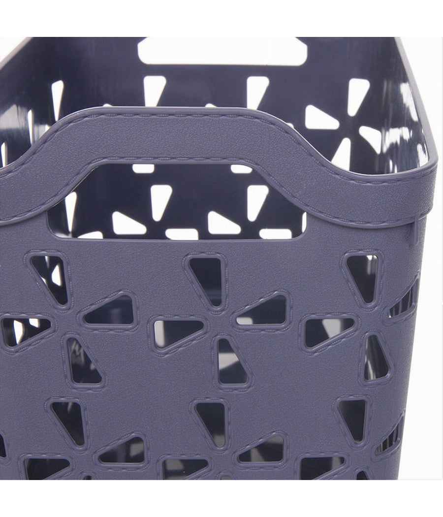 Cesto Porta Oggetti Cestino Porta Tutto Con Maniglie 31x21x21 Cm Assortiti 10726         