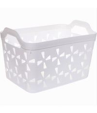 Cesto Porta Oggetti Cestino Porta Tutto Con Maniglie 31x21x21 Cm Assortiti 10726         