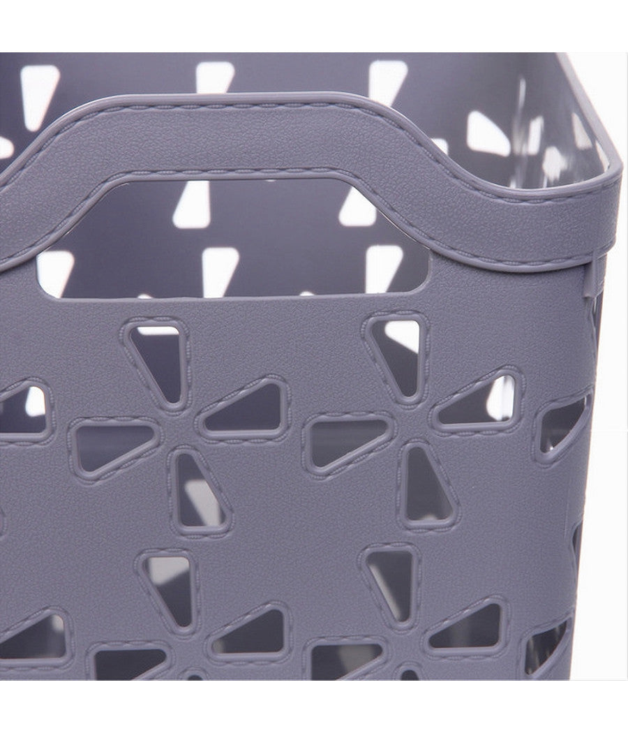 Cesto Porta Oggetti Cestino Porta Tutto Con Maniglie 31x21x21 Cm Assortiti 10726         