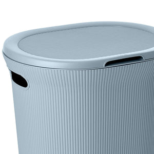 Cesto portabiancheria azzurro polvere capacità 40 lt