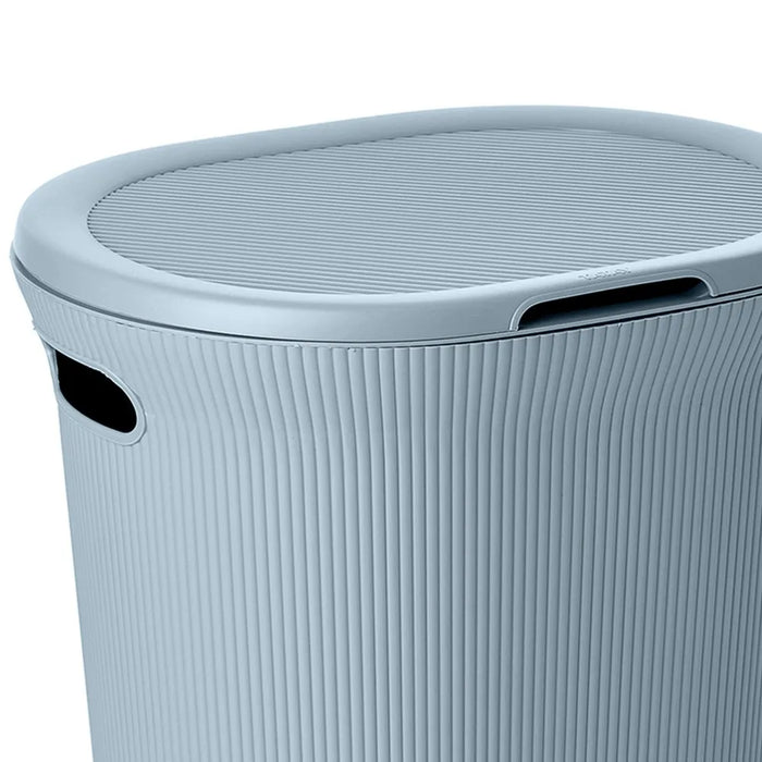 Cesto portabiancheria azzurro polvere capacità 40 lt