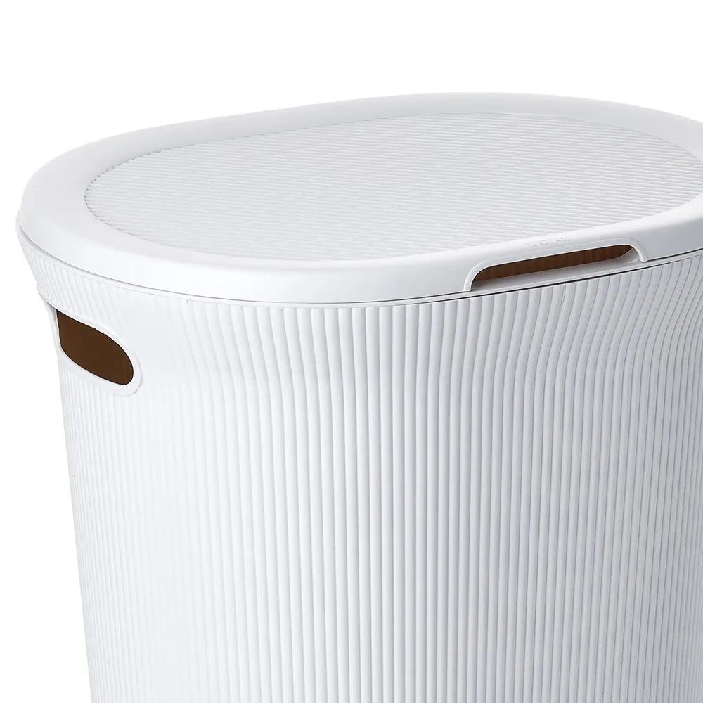 Cesto portabiancheria bianco capacità 40 lt