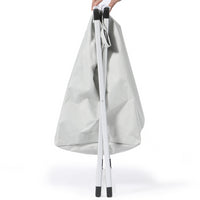 IDMarket - Cesto portabiancheria pieghevole 3 scomparti grigio