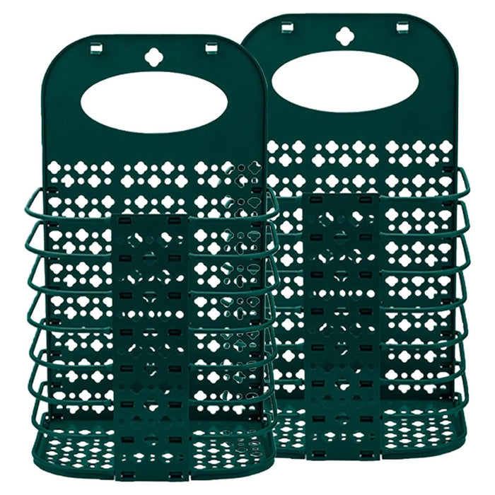 Trade Shop - Cesto Portabiancheria Pieghevole Con Manico Cesta Per Camera Soggiorno Bagno Viaggio -