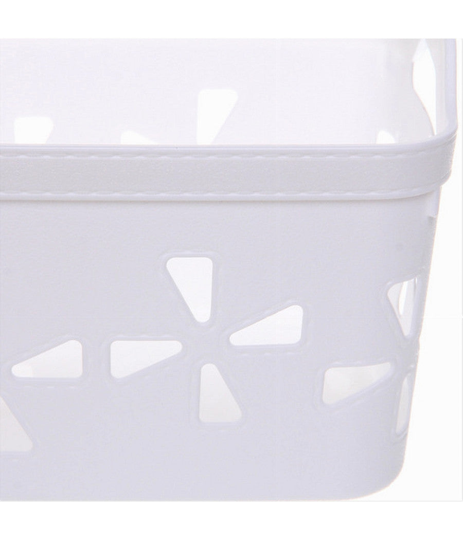 Cesto Portaoggetti Cestino Porta Tutto Con Maniglie 21x15x14cm Assortiti 10724         