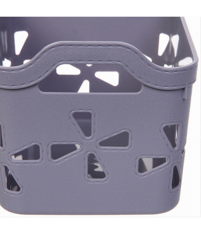 Cesto Portaoggetti Cestino Porta Tutto Con Maniglie 21x15x14cm Assortiti 10724         