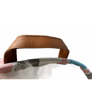 Cesto Sacco Portabiancheria Bagno Pieghevole Con Manici In Tessuto Rombi 10523         