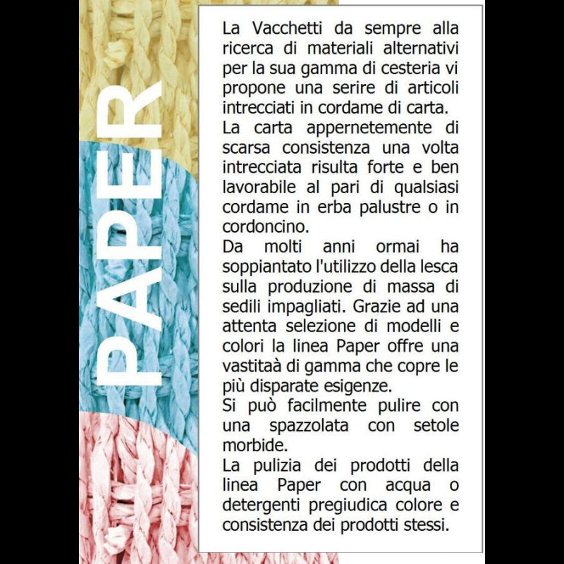 Cestone paper bianco 1-2 angol c/foderacm40x40h53