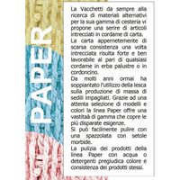 Cestone paper bianco 1-2 angol con fodera cm 40x40h53