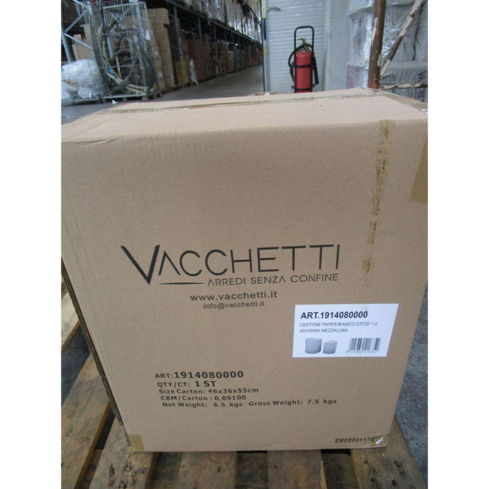 Cestone paper bianco c/fod 1-2 45x35h54mezzaluna