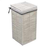 Cestone paper hilary bianco quadro pieghevole cm 31x31h60