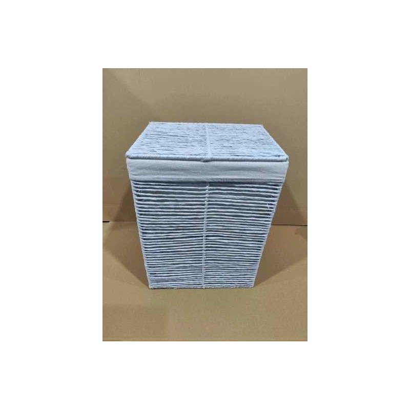 Cestone paper Hilary bianco rettangolare pieghevole cm30x40h55