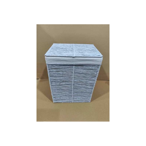 Cestone paper Hilary bianco rettangolare pieghevole cm 30x40h55